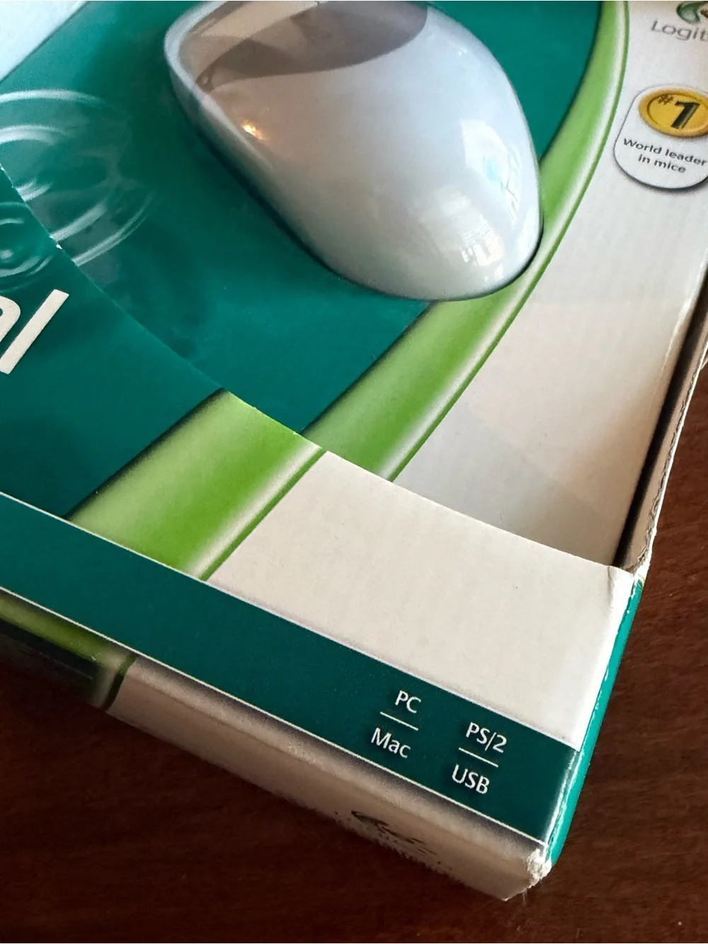 Vintage Logitech Optical Mouse USB PS/2 PC Mac New In Box Y2K Retro Computer